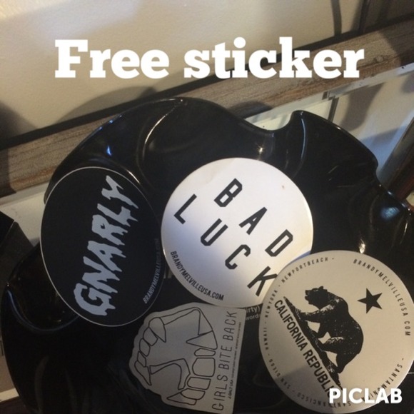 FREE brandy sticker with every brandy purchase