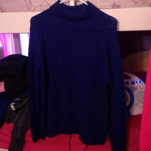 Long dark blue classy sweater.