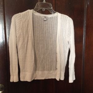 White cardigan
