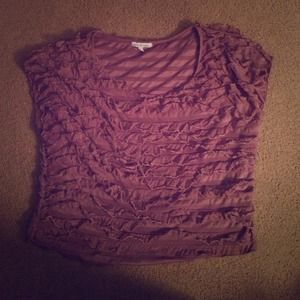 Charlotte Russe ruffle crop top