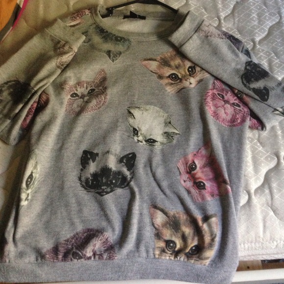 Grey Cat Sweater