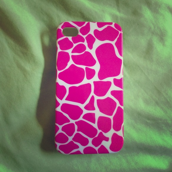 giraffe print iPhone hard case