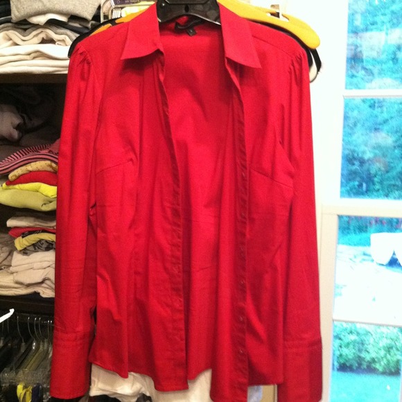 Express dress shirt -red.