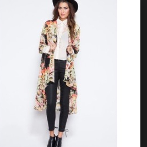 See you MONDAY floral kimono - Picture 3 of 5