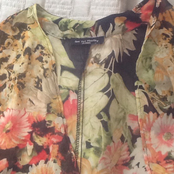 See you MONDAY floral kimono - Picture 5 of 5
