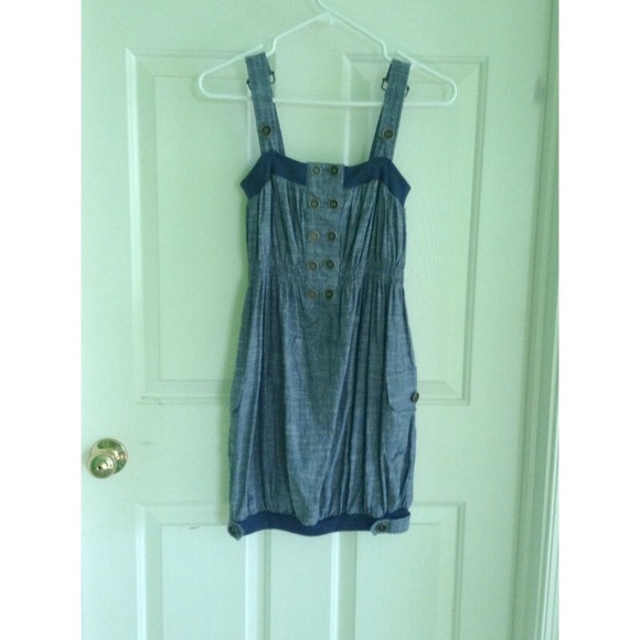 Blue denim dress