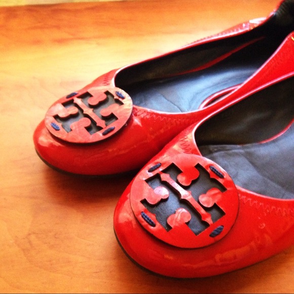 Blood orange Tory Burch flats