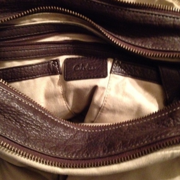 Cole Haan brown leather satchel