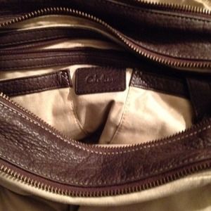 Cole Haan brown leather satchel