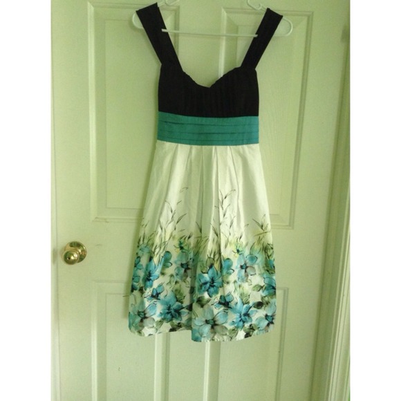 A fancy flowered dress!