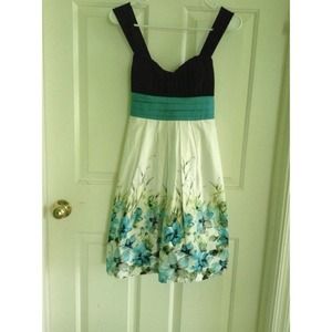 A fancy flowered dress!