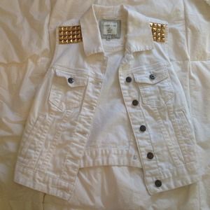 White denim Vest