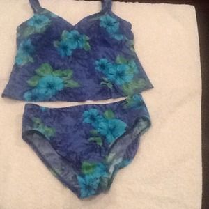 Floral tankini by Landsend