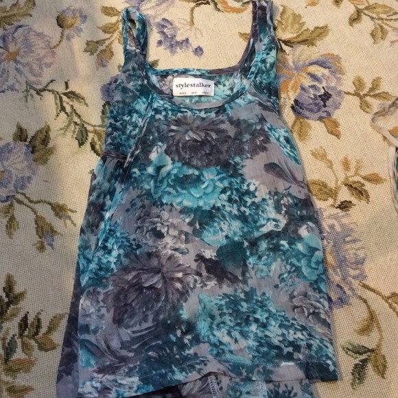 Blue flower tank never worn