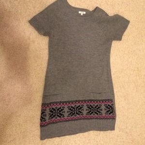 Short sleeve sweater dress