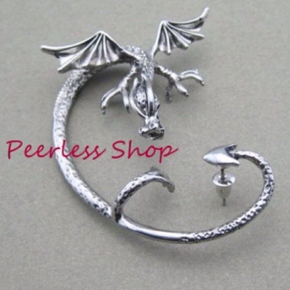 Guardian dragon ear cuff - Picture 2 of 3