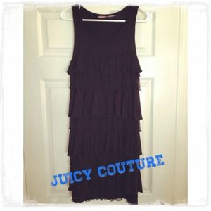 Juicy Couture Black Ruffle Dress