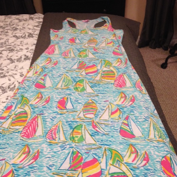 ❌Sold❌ Lilly Pulitzer you gotta regatta dress - Picture 2 of 3