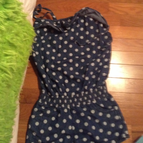 Polka dot romper