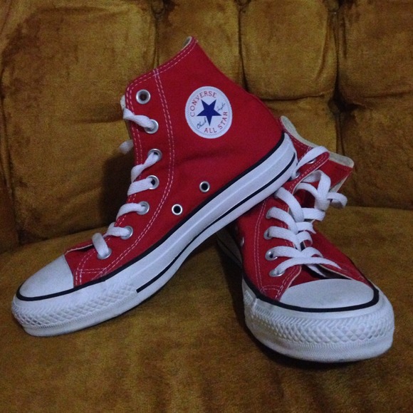 Red Converse Hightops