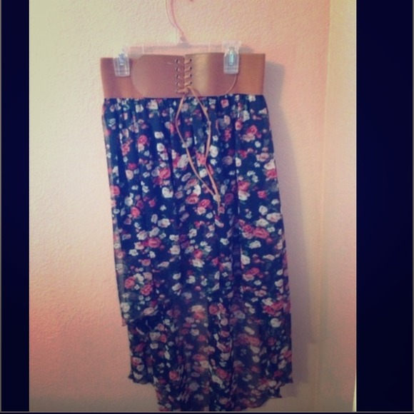 High low chiffon skirt
