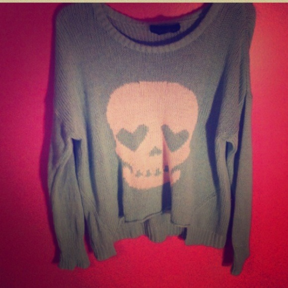 Vintage Havana mint skull sweater