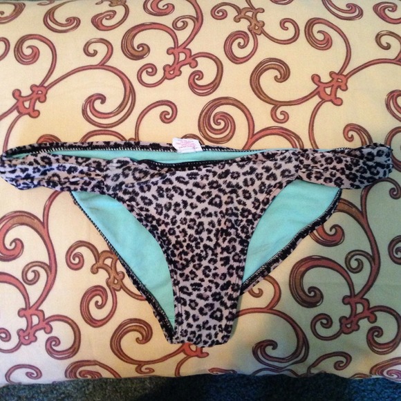 Cheetah print bathing suit bottoms