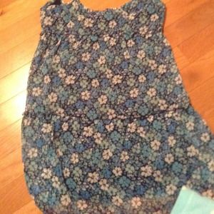 Pending Abercrombie sundress floral blue nwt
