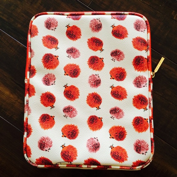 Tory Burch IPad Case hedgehogs red and white - Picture 2 of 4