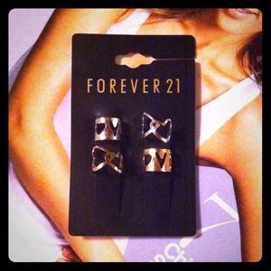 Forever 21 Love & Heart-shaped ear cuffs