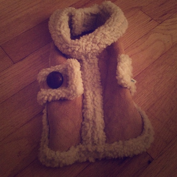 NEW! XS Winter Faux Leather and Fur Dog Coat🐶🎀