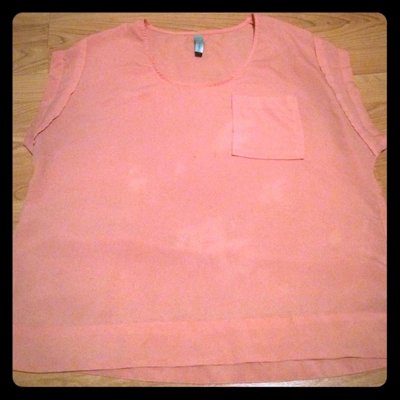 Pink oversized shirt