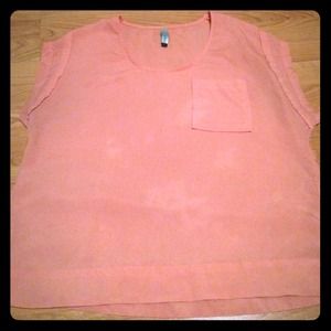 Pink oversized shirt