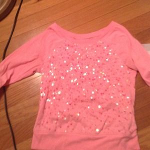 Cute pink sparkle crop top beautiful xsmall woman