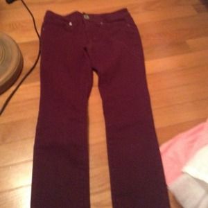 Guess maroon semi skinny jean kids