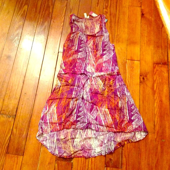 Multi-color hi-low dress!  NWT