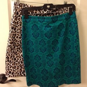 Jcrew the pencil skirt: one leotard and one green