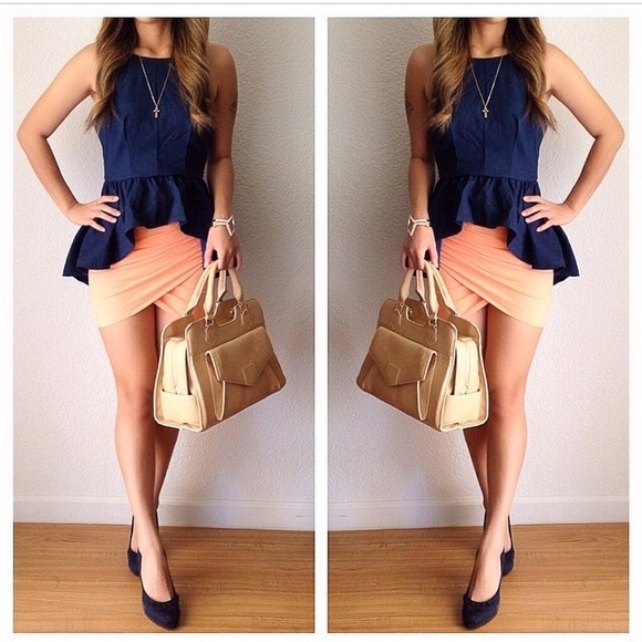 Tops - Occasion peplum top