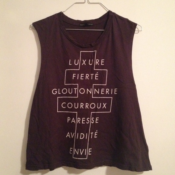 Urban Outfitters Seven Deadly Sins Tank