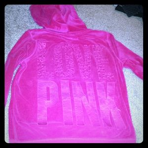 PINK Hoodie and v neck bundle