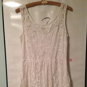 Worn once LA :HEARTS white, lace dress