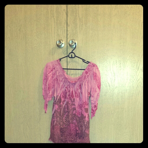 Pink Shirt w designs