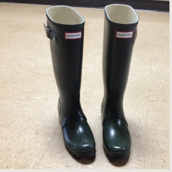 Hunter green boots