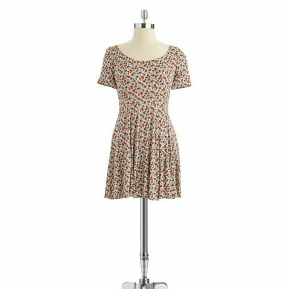 Floral Fit and Flare Dress