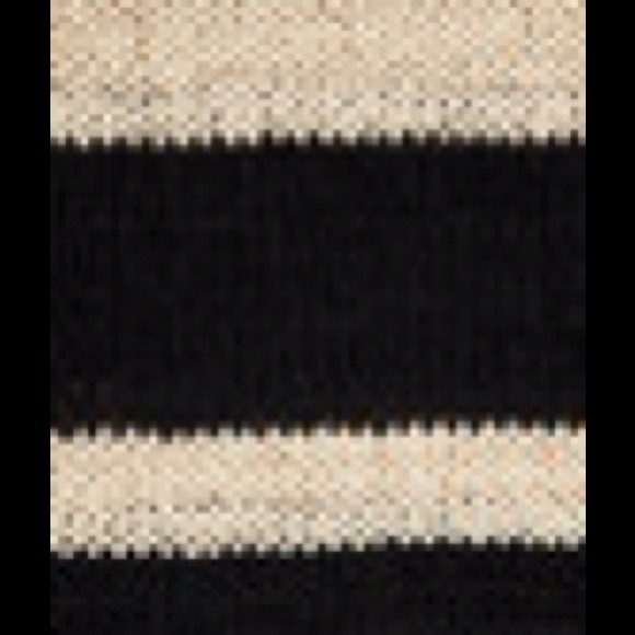 🔴SOLD🔴A.L.C. Cream & Black Cotton Rugby Sweater - Picture 3 of 4