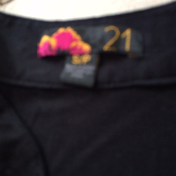 Forever 21 Black Ruffled Top - Picture 2 of 3