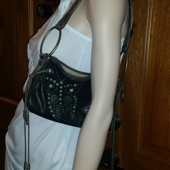 Guess brown embellished purse