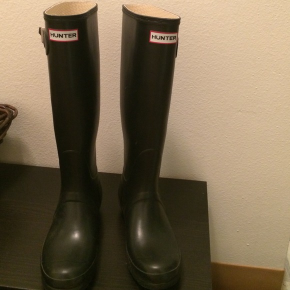 Black Hunter Boots size 9/uk 6/ eu 39