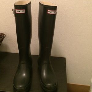 Black Hunter Boots size 9/uk 6/ eu 39