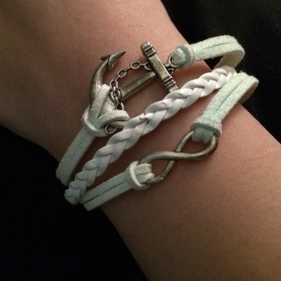 Light blue infinity anchor bracelet⚓️😍